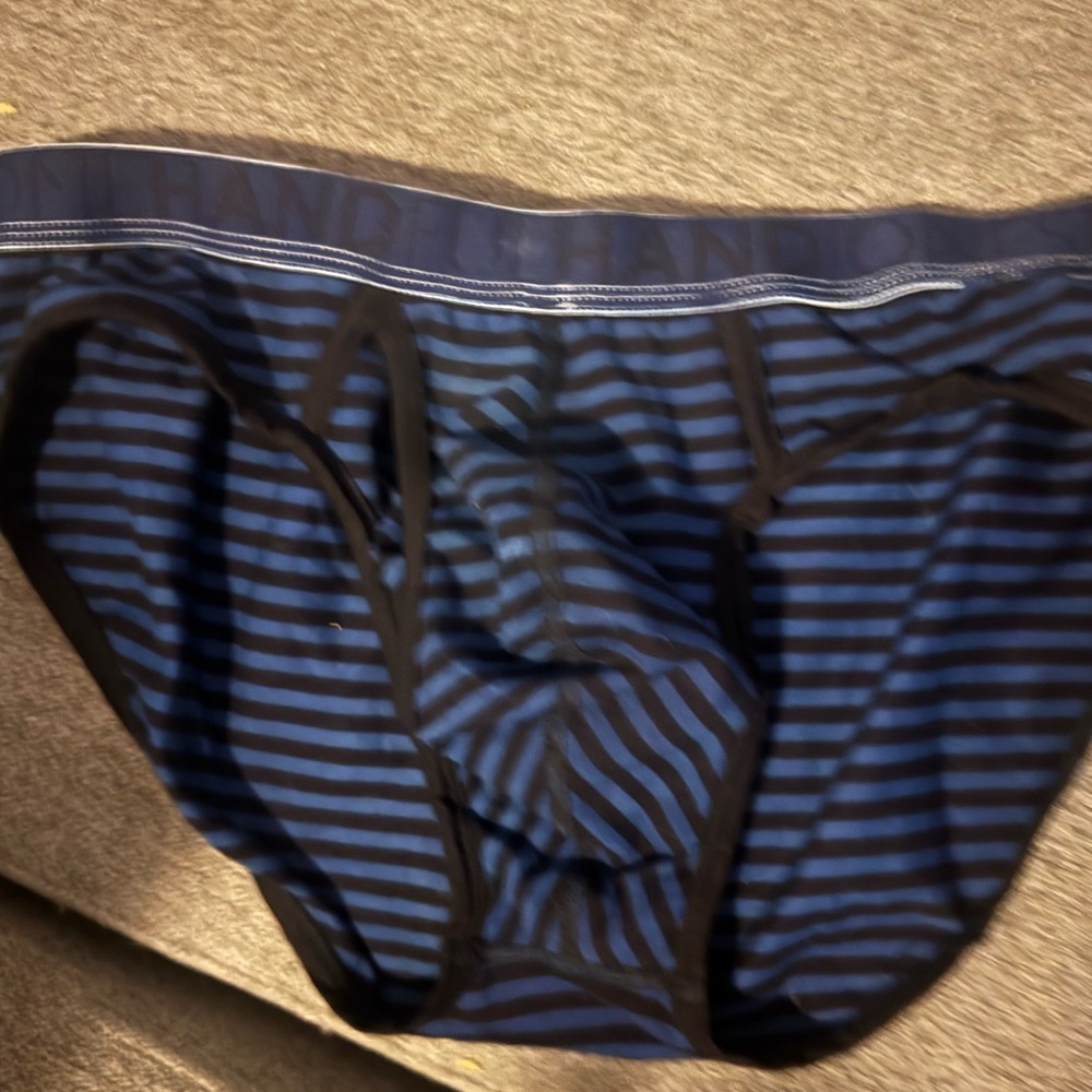 Hand & jones Men's Blue Striped Underwear
